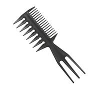 ERYUE Pettine per Capelli Antistatico in Plastica Districante a Denti Larghi Nero per la Cura e lo Styling dei Capelli, Uomini Donne Bambini, 3 Diverse Dimensioni di Denti del Pettine Perfetti Ricci