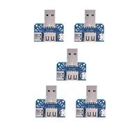 ERYUE Piastra Adattatore USB Scheda di Trasferimento Efficiente Type-C 4P 2,54 Mm per Lavoro o Uso Domestico in Alluminio per Modulo Adattatore USB da 5 Pezzi