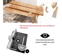 ERYUE Piastra per Inserimento Tavola Fresatrice Strumento per la Lavorazione del Legno in Lega di Alluminio di Alta qualità L'incisione Rifinitura Adatta la Maggior Parte delle Macchine Rifilatrici