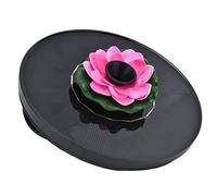 ERYUE Pompa Acqua Fontana Solare Mini Fontana Ecologica Ad Energia Solare per Laghetto da Giardino per il Bagno degli Uccelli All'aperto, Plastica Tecnica (Loto 2)