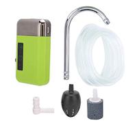 ERYUE Pompa di Ossigeno a Induzione Pompaggio Dell'acqua con Luce a LED per la Pesca Campeggio Vivavoce Verde 12,5 X 7 Cm