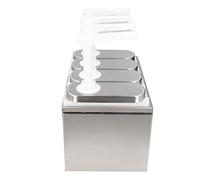 ERYUE Pompa per Dispenser di Salsa Contenitore per Condimenti Insalata Efficiente Ristorante Acciaio Inossidabile Uso Alimentare (4 pompe)