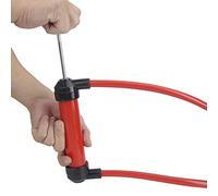 ERYUE Pratica Pompa Manuale Estrattore Olio Pompa Trasferimento Liquidi per Acqua Olio Sifone Gas ABS Rosso + Nero