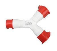 ERYUE Presa Impermeabile a Y, Spina Industriale a 3 Vie 16A | Resistente all\'acqua di mare e all\'olio, Elevate prestazioni in condizioni estreme, Ideale per applicazioni esterne