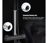 ERYUE Prolunga Precisa per Braccio Doccia in Acciaio Inossidabile, Asta di Prolunga per Soffione Doccia, Design Durevole e Bello un Utilizzo Universale (4 pollici)