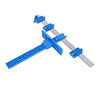 ERYUE Punch Locaratore Locatore Guida Al Trapano, Cassetto Hardware Mobile Pullo Strumento di Dowelling in Legno con Righello ABS Grande Regolazione della Perforazione