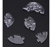 ERYUE Puzzle di Cristallo 3D Sfida Blocchi a Forma di Saturno per lo Sviluppo Dell'intelligenza Decorazione della Tavola Giocattolo per Bambini e Adulti (Trasparente)