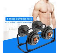 ERYUE Rastrelliera per Manubri con Barra per Bilancieri Supporto Compatto in Acciaio Allenamenti di Forza in Palestra a Casa, Contiene 80 Libbre, Gli Appassionati di Fitness (#2)