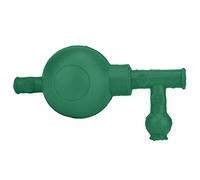 ERYUE Resistente Pipetta Riempitrice con Pistone di Aspirazione in Gomma e 3 Valvole per Laboratori, Laboratori Industriali e Minerari - Rosso (Verde)