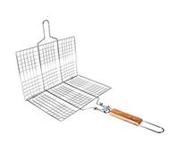 ERYUE Rete per Barbecue, Robusta e Durevole, Strumento da Campeggio per Esterni, Barbecue, con Impugnatura Antiscottatura, Clamp/Holder in Rete