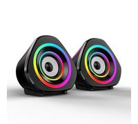 ERYUE SADA Home Speaker Mini Altoparlanti Magnetici per Computer Desktop PC Cassa Audio Alimentata Tramite USB con Luci RGB per Utenti di Computer Portatili/desktop (#3)
