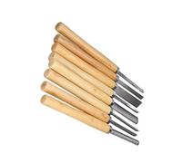 ERYUE Scalpelli per Tornitura del Legno Set di Utensili per Troncatura di Scanalature Ad Alta Durezza la Lavorazione del Legno Sgorbie HHS Scultori 8 Pezzi