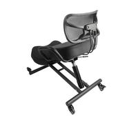 ERYUE Sedia Inginocchiata con Supporto per la Schiena Traspirante Regolabile in Altezza con Cuscino in Pelle, Aiuta a Mantenere la Colonna Vertebrale Nella Giusta Posizione per Alleviare il Collo e