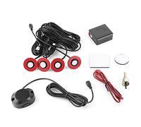 ERYUE Sensore di Backup Integrato per Auto con Frequenza Ultrasonica da 40 KHz per Evitare Collisioni e Installazione Semplice, Assistenza Alla Retromarcia, Materiale ABS Rosso (Bianco)