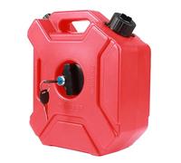 ERYUE Serbatoio del Gas Serbatoio di Trasferimento Carburante Portatile con Serratura e Chiavi per Un'Esperienza di Rifornimento Tanica per Olio da 1,3 Galloni Moto SUV ATV (Rossa)