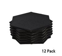 ERYUE SET BATTON SET SET SET 12 PANNELLI ACUSTICE PANNELLI ACOUSTICA RIMMA SUONO HOUD per la Registrazione di Studio Home 11,8 X 10,2 X 0,4 Pollici Sonno Assorbanello Assorbano