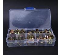 ERYUE Set di Fascette Stringitubo a Molla 75 Pezzi Elementi di Fissaggio per Tubi per Connessioni Ingresso e Uscita della Pompa Dell'acqua Fascette Stringitubo Zincate Facili da Trasportare varietà