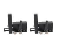 ERYUE Set di Fermi per Binario per Mitra la Lavorazione del Legno Design Ergonomico un Facile Utilizzo, 2 Pezzi di Fermi Binario con Fessura Sinistra Destra Lavori con a T Standard, Adatti gli