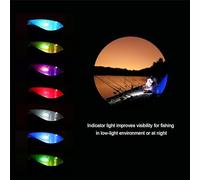 ERYUE Set di Indicatori di da Pesca per Allarme Pesca alla Carpa con Indicatori Luminosi a LED per la Notturna (Insieme dello scambista)