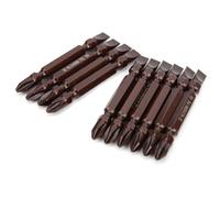ERYUE Set di Punte per Cacciavite Magnetico a Doppia estremità High Bite PH2/SL6 Strumento Hardware per Viti di Fissaggio 10 PC la Manutenzione Domestica (Testa doppia S2 H6.3X65XPH2/SL6 rossa)