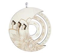 ERYUE Set di Specchi Acrilici Moonphase, 26,5 Cm (Assorted Color #27) | 5 pezzi inclusi, specchi decorativi, finto legno, migliorano lo stile della parete, ideali per gli appassionati della luna