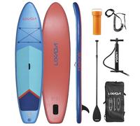 ERYUE Set di Tavole da Paddle Gonfiabili da 6 Pollici di Spessore con Pompa Regolabile per Zaino Surf per Sport Acquatici Adulti - Tavola Paddle Stand Up Stabile e Durevole Lago, Riva del Mare,