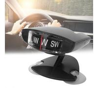 ERYUE Sfera Pieghevole per Bussola per Auto con Forti Ventose, Puntatore Preciso Verso Sud Camion, Barche, Veicoli - Bussola Esterna Leggera in Plastica Nera