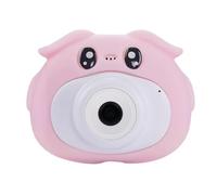 ERYUE Simpatica Fotocamera per Bambini con Risoluzione HD da 8 MP, Video 1080P, Time-lapse e Adesivi Divertenti per Bambini, Fotocamera Educativa Portatile Giovani Esploratori (Rosa)