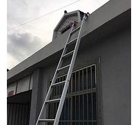 ERYUE Stabilizzatori per Ganci per Scala Telescopici Distanziatore di Presa Scale di Estensione, Gancio Scala da Tetto stabilità Superiore, Confezione da 2, Scena applicabile: Manutenzione del Tetto