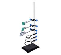 ERYUE Staffa di Supporto per Supporto da Laboratorio Strumento Chimico Durevole per Laboratorio Scolastico Set di Gomma in Ferro Ospedale la Famiglia unità Ricerca Scientifica (materiale: Ferro+Gomma)