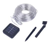 ERYUE Stringa Luminosa a LED Solare, Illuminazione Paesaggistica da Giardino Esterna RGB Che Cambia 4 Colori con Sensore di Luce, per la Decorazione Festiva della Festa Nuziale (100 LED)