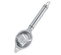 ERYUE Strumento Gadget da Separatore di Tuorlo D' in Acciaio Inossidabile Facile Separazione di Tuorlo e Albume Applicabile per la Casalinga Argento 1 Confezione