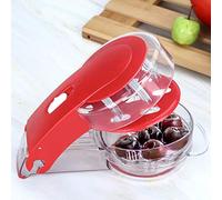 ERYUE Strumento per Rimuovere Semi di Ciliegie 6 Snocciolatrici per Ciliegie Picnic Sulla Spiaggia ABS Rosso 19,5 * 11 * 6 Cm