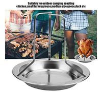 ERYUE Supporto per Arrosto di Pollo Verticale per Utensili da Barbecue, Design Unico del Supporto Arrosto di Pollo, Griglia Facile da Pulire, Ideale Grigliate All'aperto, Acciaio Inossidabile