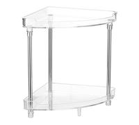 ERYUE Supporto per Portaoggetti Ad Angolo a 4 Livelli, Materiale Durevole per Ripiani del Bagno, Struttura Resistente Alla Ruggine Appartamenti (2 livelli)