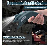 ERYUE Tagliabordi Elettrico Ad Alte Prestazioni Design Silenzioso per Prove di Taglio di Indumenti 2 Batterie Incluse Verde (#8)