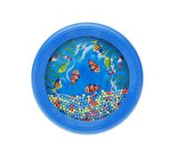 ERYUE Tamburo con Perline delle Onde Dell'oceano per Neonati, Giocattolo Educativo Musicale Colorato con il Dolce Suono del Mare, Tamburo Giocattolo Durevole per Bambini