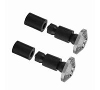 ERYUE Tappo Terminale Manubrio in Alluminio, Cappucci Scorrevoli da 22 Mm Facili da Installare per Fuoristrada, Fresco e Durevole, Adatto Alla Maggior Parte delle Motociclette (Grigio)