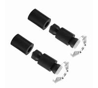 ERYUE Tappo Terminale Manubrio in Alluminio, Cappucci Scorrevoli da 22 Mm Facili da Installare per Fuoristrada, Fresco e Durevole, Adatto Alla Maggior Parte delle Motociclette (Argento)