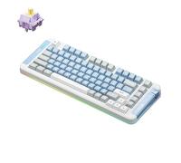 ERYUE Tastiera Meccanica Wireless MCHOSE X75 Tastiera da Gioco Compatta a Basso Ritardo con Retroilluminazione per Uso Domestico e in Ufficio (#8)