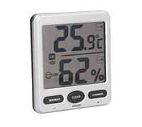 ERYUE Termometro Igrometro Digitale Wireless con Sensori Remoti per Monitoraggio Interno Esterno per Home Office ABS Bianco 1 Console Cameretta (TS-WS-07-C1)