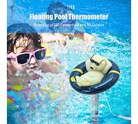 ERYUE Termometro per Piscina Galleggiante Termometri Accurati per la Temperatura Dell'Acqua Dell'Orso Polare dei Cartoni Animati Piscine Spa Vasche Idromassaggio Stagni Pesci, Materiale in PVC
