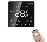 ERYUE Termostato intelligente per la casa Touchscreen WiFi App vocale Controllo della temperatura programmabile Protezione IP20 Modalità automatica/manuale Termostato digitale per riscaldamento a