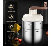 ERYUE Tritaghiaccio Efficiente Macchina per Ghiaccio Tritato Manuale Portatile con Stampo per Produzione di Ghiaccio Gratuito Granita di Cono - Acciaio Inossidabile Uso Domestico (1 stampo)