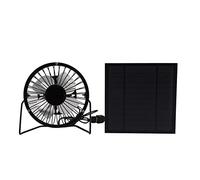 ERYUE Ventola di Raffreddamento USB Alimentata da Pannello Solare da 5 W Ventilazione Efficiente nelle attività All'aperto, Ventola Solare in Silicio Monocristallino per Campeggio, Escursionismo,