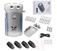 ERYUE WF-018 Serratura di sicurezza con telecomando senza fili Serratura intelligente invisibile senza chiave in lega di zinco con 4 chiavi remote Sistema di controllo accessi per ufficio, casa, villa
