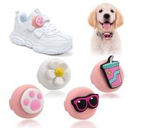 Erzekrim Custodia per AirTag 4 Pezzi, Custodia in Silicone per AirTags, GPS Tracker, per Lacci, Collare per Cani, Borsa per la Scuola