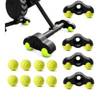 Erzekrim Rocker Plate Feet per Wahoo Kickr Core, 4 pezzi Indoor Cycling Snap Rocker Feet adattatori con 8 palline da tennis, portatili