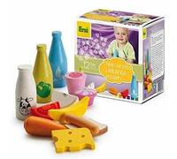 Erzi 28023. Assortimento Negozio Per I Più Piccoli . 12 Pezzi In Legno