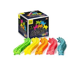 Erzi 42249 Gioco in Legno 75 Pezzi con Fantasmini Colorati | Gioco di Equilibrio e Creatività per Bambini 3+ | Attività Montessori | Made in Germany